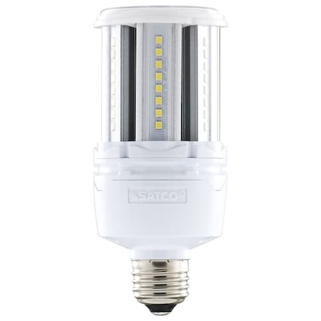Satco 18W LED HID Replacement - 80 CRI - 27K - E26 Base - Economy Hi-Pro S49670